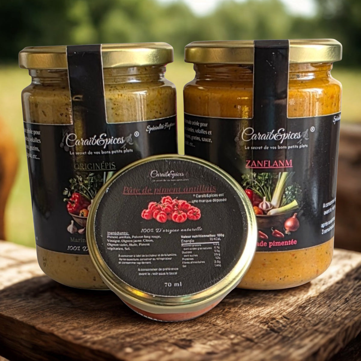Pack Marinades Créoles – Originépis, Zanflanm & Pâte de Piment