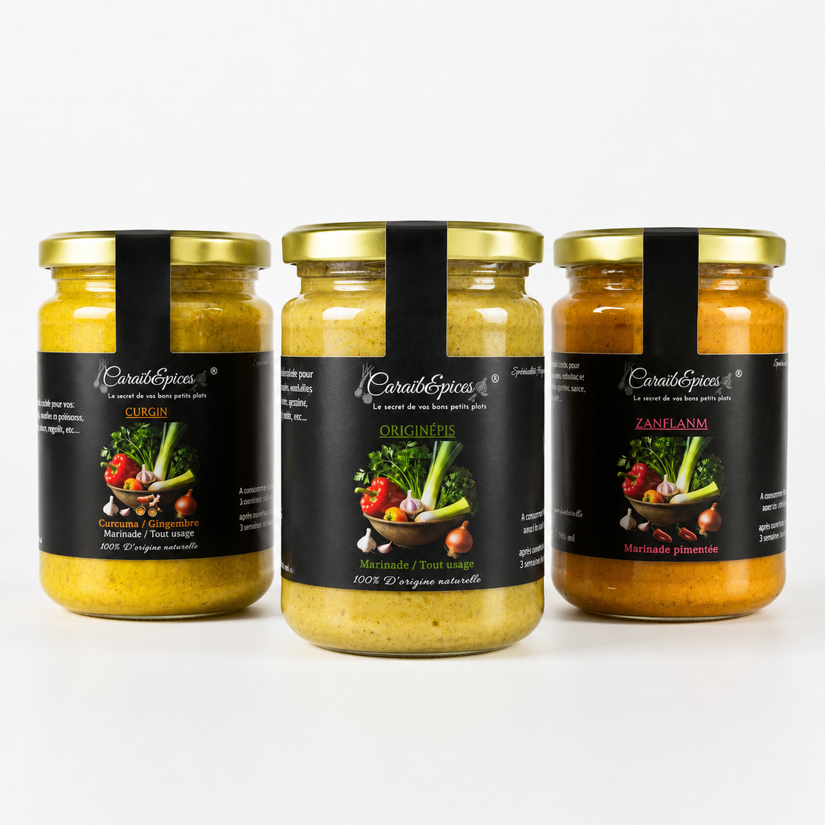 Pack Trio – Marinade Créole : 3 saveurs irrésistible à découvrir