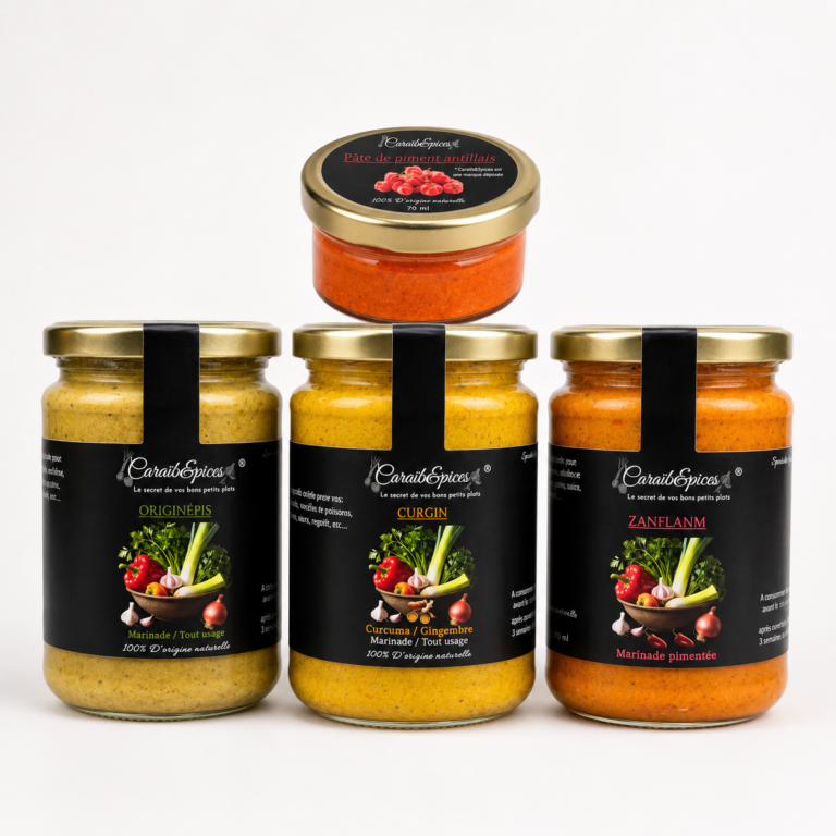 Pack familial CaraibEpices Marinade antillaise Original